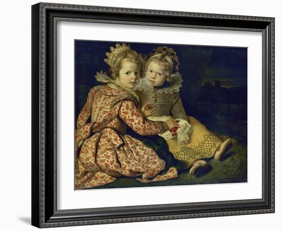 Magdalena and Jan-Baptist de Vos, the painter's children. About 1622-Cornelis de Vos-Framed Giclee Print