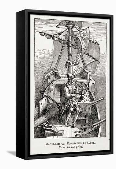 Magellan on Board His Caravel, from 'The Romance of the River Plate', Vol. I-W. H. Koebel-Framed Premier Image Canvas