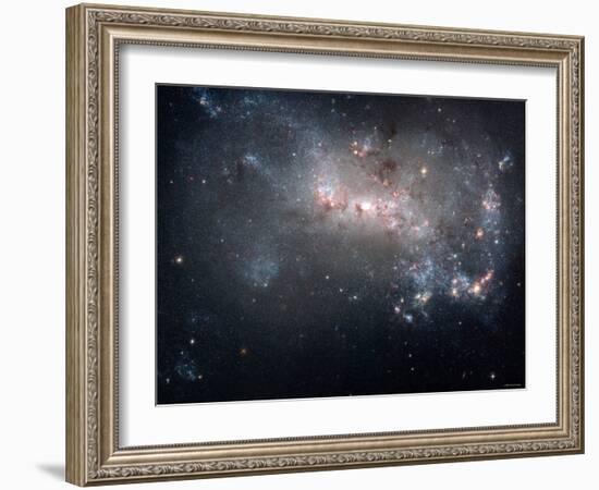 Magellanic Dwarf Irregular Galaxy NGC 4449 in the Constellation Canes Venatici-Stocktrek Images-Framed Photographic Print