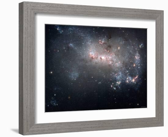 Magellanic Dwarf Irregular Galaxy NGC 4449 in the Constellation Canes Venatici-Stocktrek Images-Framed Photographic Print