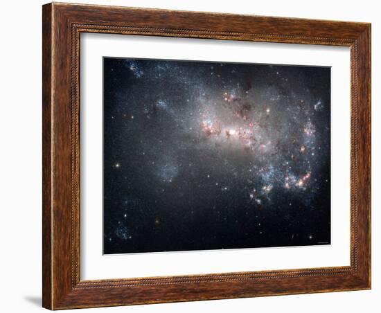 Magellanic Dwarf Irregular Galaxy NGC 4449 in the Constellation Canes Venatici-Stocktrek Images-Framed Photographic Print