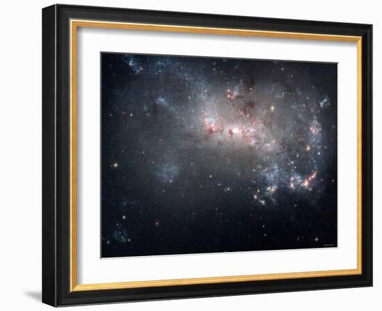 Magellanic Dwarf Irregular Galaxy NGC 4449 in the Constellation Canes Venatici-Stocktrek Images-Framed Photographic Print