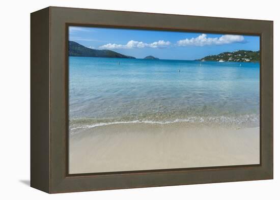 Magens Bay Beach, St. Thomas, US Virgin Islands, West Indies, Caribbean, Central America-Michael Runkel-Framed Premier Image Canvas