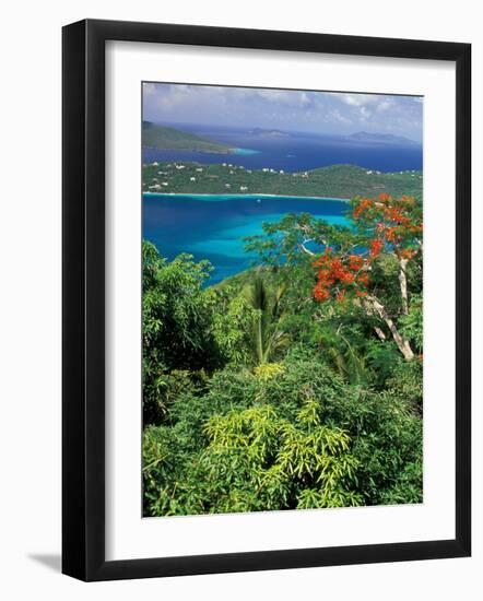 Magens Bay, St. Thomas, Caribbean-Robin Hill-Framed Photographic Print