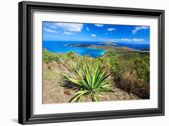 Magens Bay View, St Thomas, USVI-George Oze-Framed Photographic Print