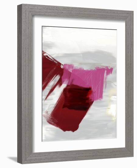 Magenta Abstract II-Sisa Jasper-Framed Art Print