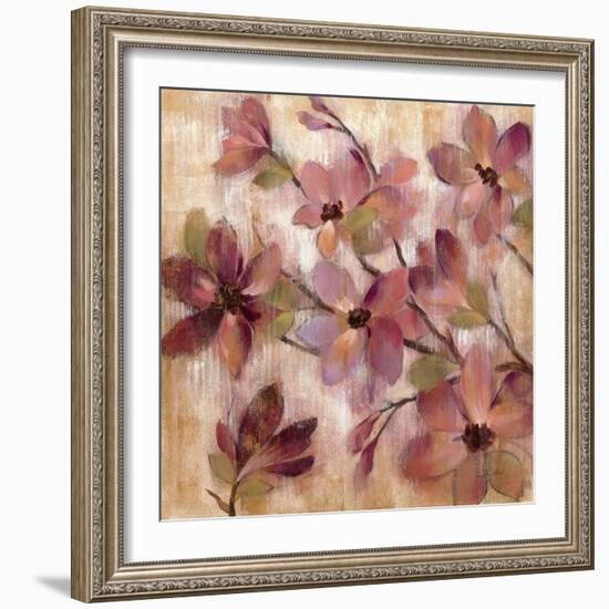 Magenta Branch I-Silvia Vassileva-Framed Art Print