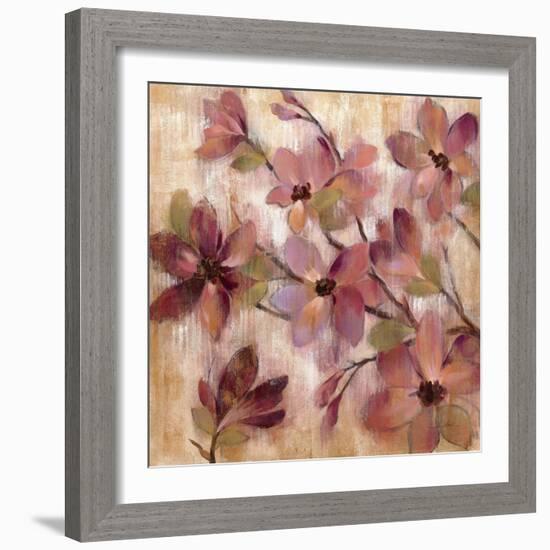 Magenta Branch I-Silvia Vassileva-Framed Art Print