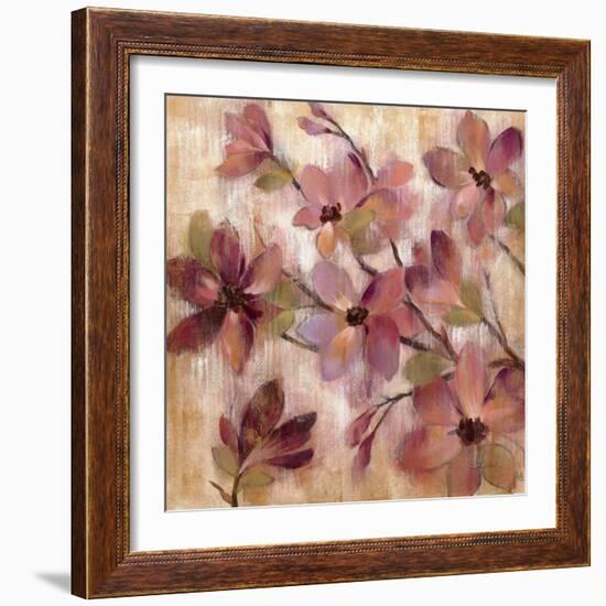 Magenta Branch I-Silvia Vassileva-Framed Art Print