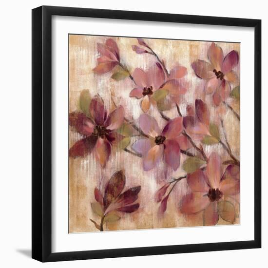 Magenta Branch I-Silvia Vassileva-Framed Art Print