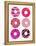 Magenta Donuts-Cat Coquillette-Framed Premier Image Canvas