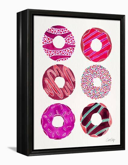 Magenta Donuts-Cat Coquillette-Framed Premier Image Canvas