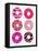 Magenta Donuts-Cat Coquillette-Framed Premier Image Canvas