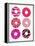 Magenta Donuts-Cat Coquillette-Framed Premier Image Canvas