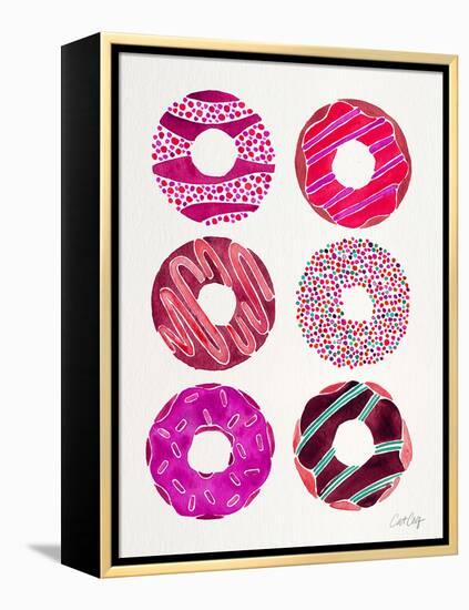 Magenta Donuts-Cat Coquillette-Framed Premier Image Canvas