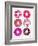 Magenta Donuts-Cat Coquillette-Framed Giclee Print