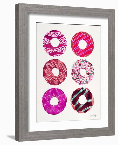 Magenta Donuts-Cat Coquillette-Framed Giclee Print