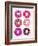 Magenta Donuts-Cat Coquillette-Framed Giclee Print