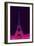 Magenta Eiffel Tower-Cora Niele-Framed Giclee Print