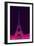 Magenta Eiffel Tower-Cora Niele-Framed Giclee Print