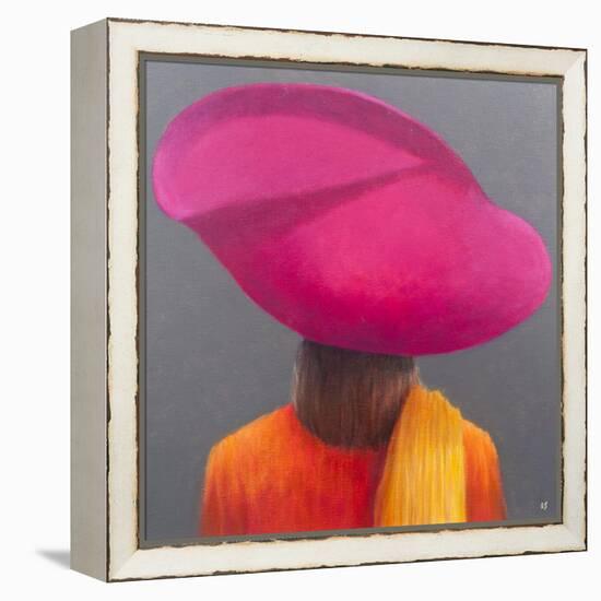 Magenta Hat, Saffron Jacket, 2014-Lincoln Seligman-Framed Premier Image Canvas