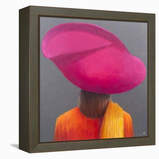 Magenta Hat, Saffron Jacket, 2014-Lincoln Seligman-Framed Premier Image Canvas