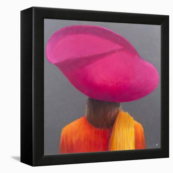 Magenta Hat, Saffron Jacket, 2014-Lincoln Seligman-Framed Premier Image Canvas