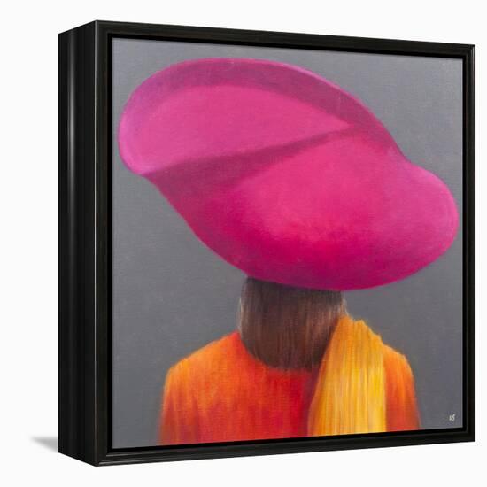 Magenta Hat, Saffron Jacket, 2014-Lincoln Seligman-Framed Premier Image Canvas