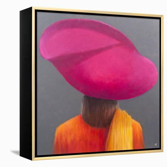 Magenta Hat, Saffron Jacket, 2014-Lincoln Seligman-Framed Premier Image Canvas