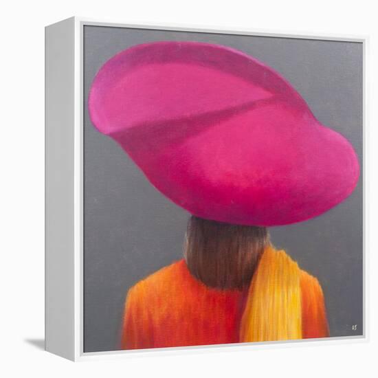 Magenta Hat, Saffron Jacket, 2014-Lincoln Seligman-Framed Premier Image Canvas