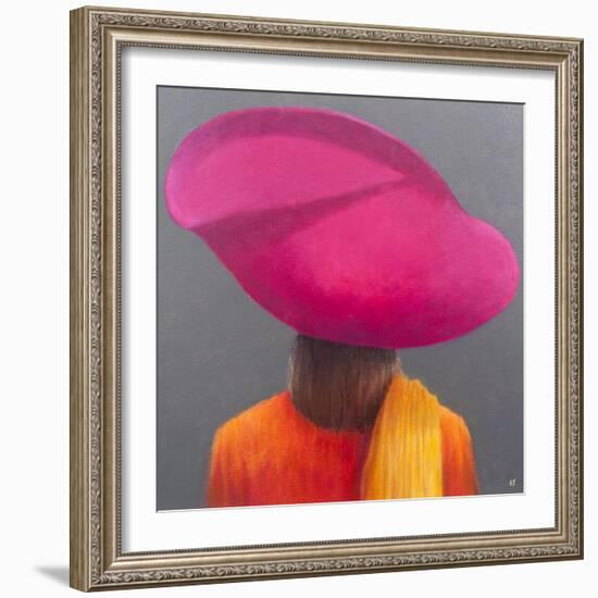 Magenta Hat, Saffron Jacket, 2014-Lincoln Seligman-Framed Giclee Print