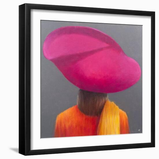 Magenta Hat, Saffron Jacket, 2014-Lincoln Seligman-Framed Giclee Print