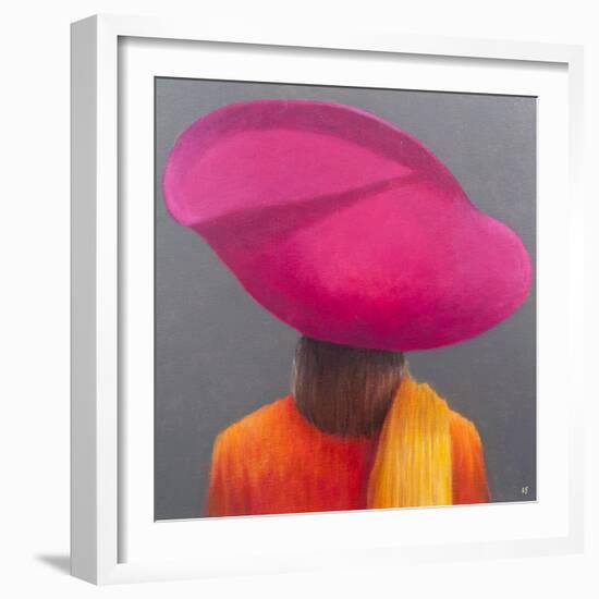 Magenta Hat, Saffron Jacket, 2014-Lincoln Seligman-Framed Giclee Print