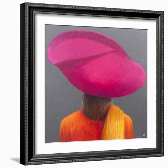 Magenta Hat, Saffron Jacket, 2014-Lincoln Seligman-Framed Giclee Print