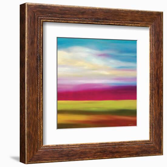 Magenta Horizon-Mary Johnston-Framed Giclee Print