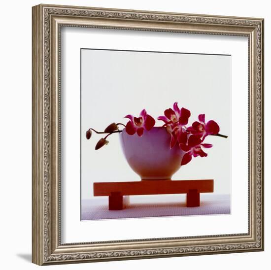 Magenta Orchids-null-Framed Art Print