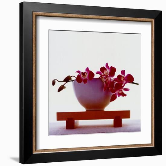 Magenta Orchids-null-Framed Art Print