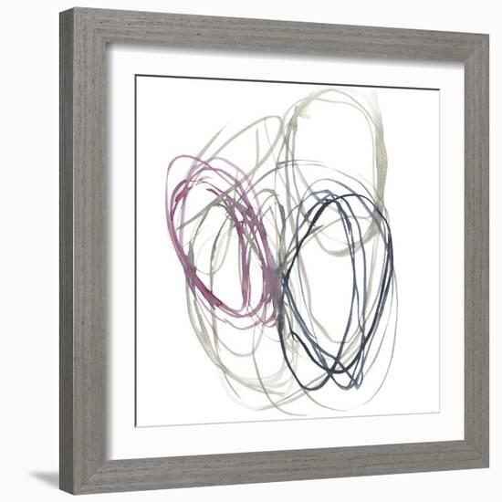 Magenta Rounds I-Jennifer Goldberger-Framed Art Print