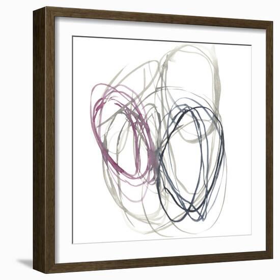 Magenta Rounds I-Jennifer Goldberger-Framed Art Print