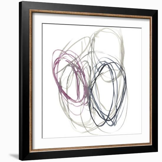 Magenta Rounds I-Jennifer Goldberger-Framed Art Print