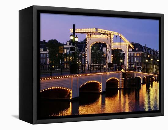 Magere Brug (Skinny Bridge), Amsterdam, the Netherlands (Holland)-Sergio Pitamitz-Framed Premier Image Canvas