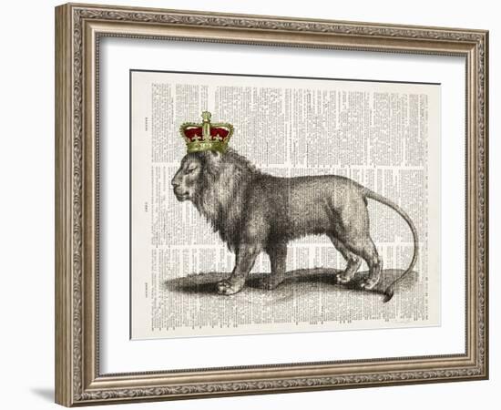 Magestic Lion-Christopher James-Framed Art Print