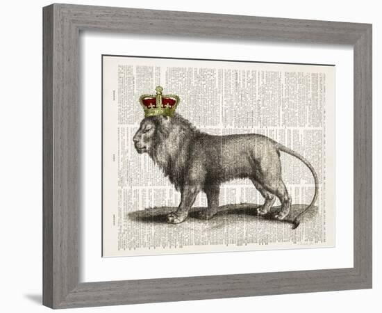 Magestic Lion-Christopher James-Framed Art Print