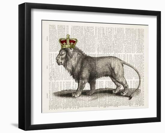 Magestic Lion-Christopher James-Framed Art Print