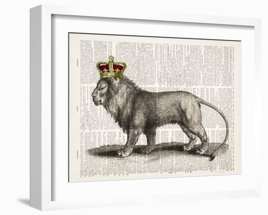 Magestic Lion-Christopher James-Framed Art Print