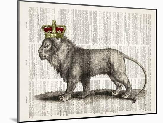 Magestic Lion-Christopher James-Mounted Art Print