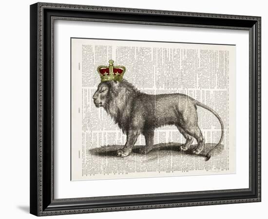 Magestic Lion-Christopher James-Framed Art Print