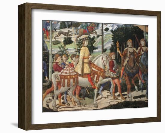 Magi Chapel. Journey of the Magi (the Magi Ride)-Benozzo Gozzoli-Framed Giclee Print