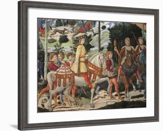 Magi Chapel. Journey of the Magi (the Magi Ride)-Benozzo Gozzoli-Framed Giclee Print