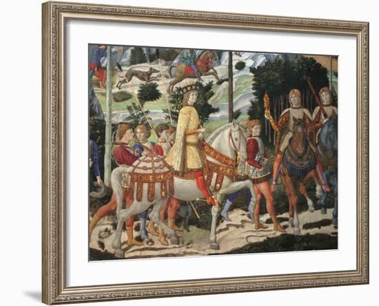 Magi Chapel. Journey of the Magi (the Magi Ride)-Benozzo Gozzoli-Framed Giclee Print